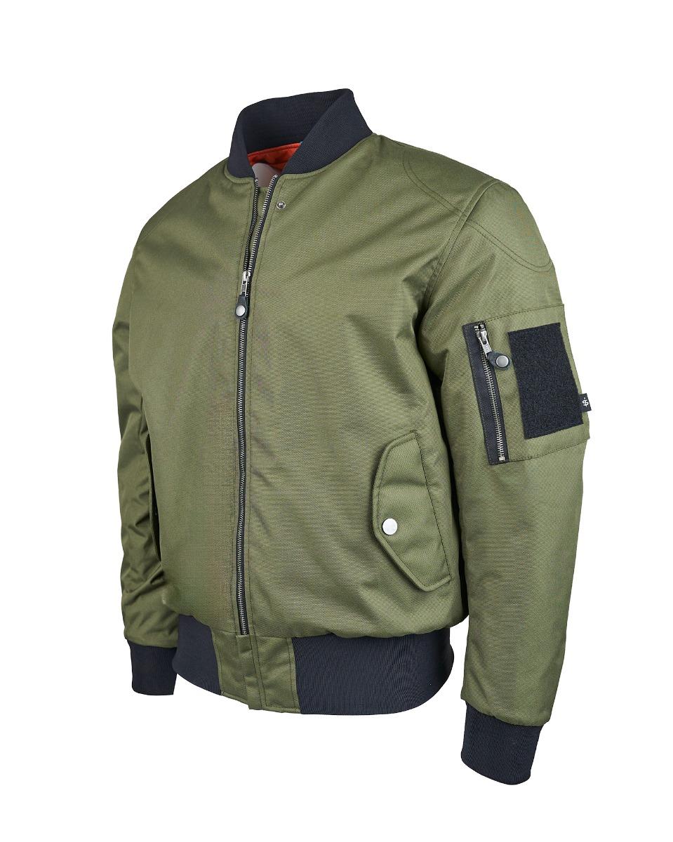 Spada Airforce MA1 Waterproof Motorcycle Bomber Jacket - Olive
