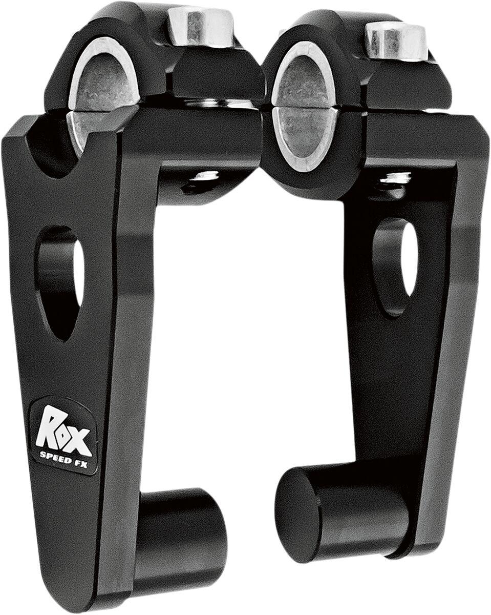 Rox Speed FX Elite Pivoting Handlebar Risers For 7/8" & 1-1/8" Handlebars 88.9mm (3-1/2") - Black