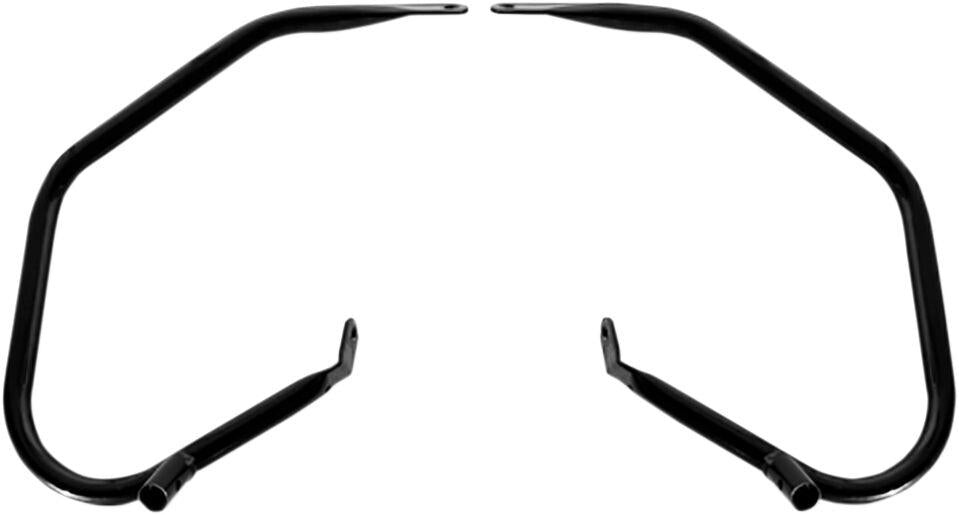Drag Specialties Low-Profile Saddlebag Guards For Harley Davidson FLHR 1584 - Black