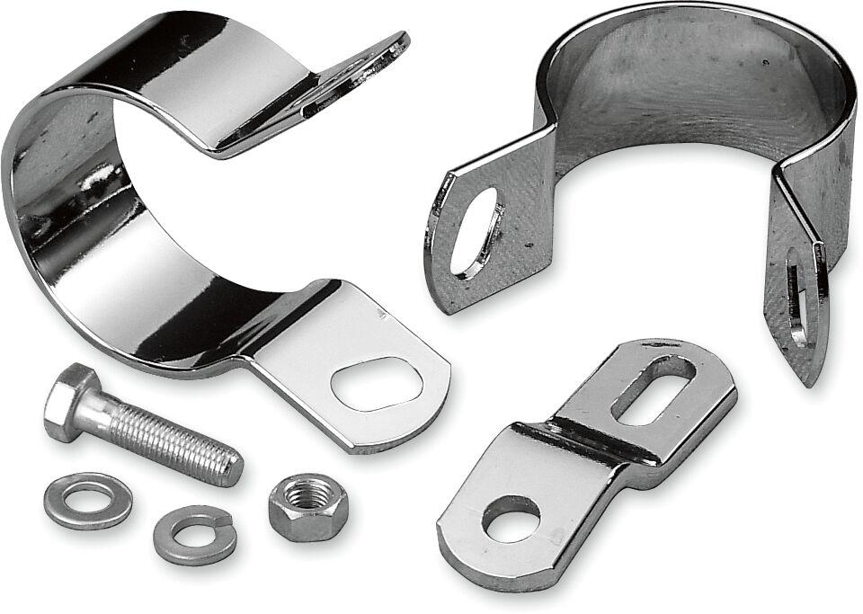 Drag Specialties Midway Exhaust Mounting Kit For Harley Davidson FXD 1340 1995-1998 Middle - Chrome