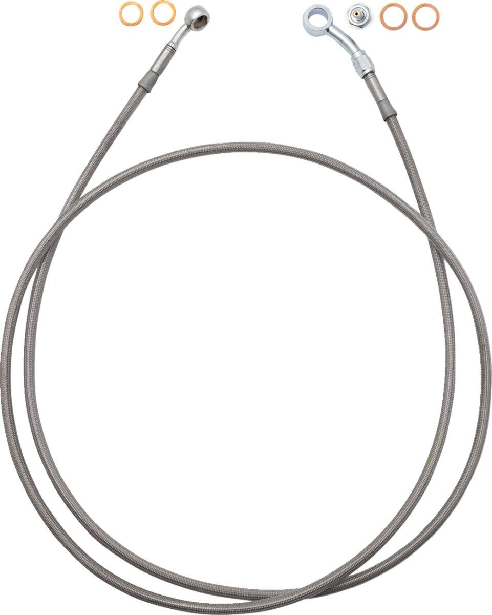 Fat Baggers Inc. EZ Install Brake Hose For Harley Davidson FLTRK 1868 2020-2024 - Stainless Steel 152.5cm