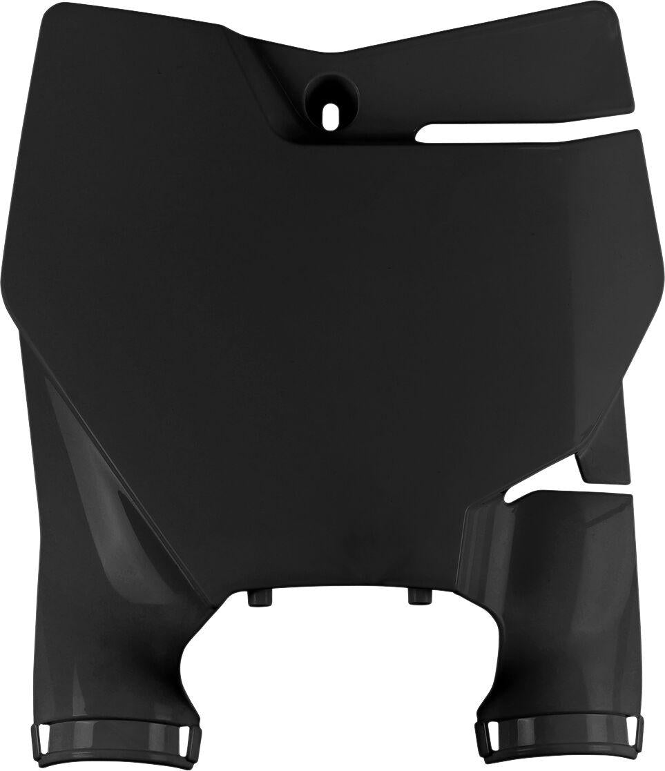 UFO Stadium Front Number Board With Fork Guards For KTM  SX85 2018-2024 - Black