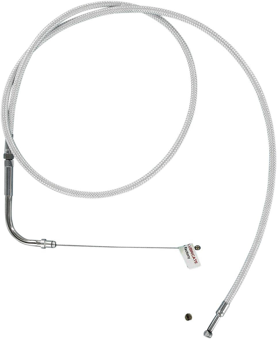 Magnum Shielding Sterling Chromite II Throttle Cable For Harley Davidson FLS 1690 2012-2015 78 cm (30-3 4") - Chrome Clear-Coated