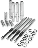 S&S Cycle Quickee Pushrod Kit with Covers For Harley Davidson FLD 1690 2012-2013 - Chrome