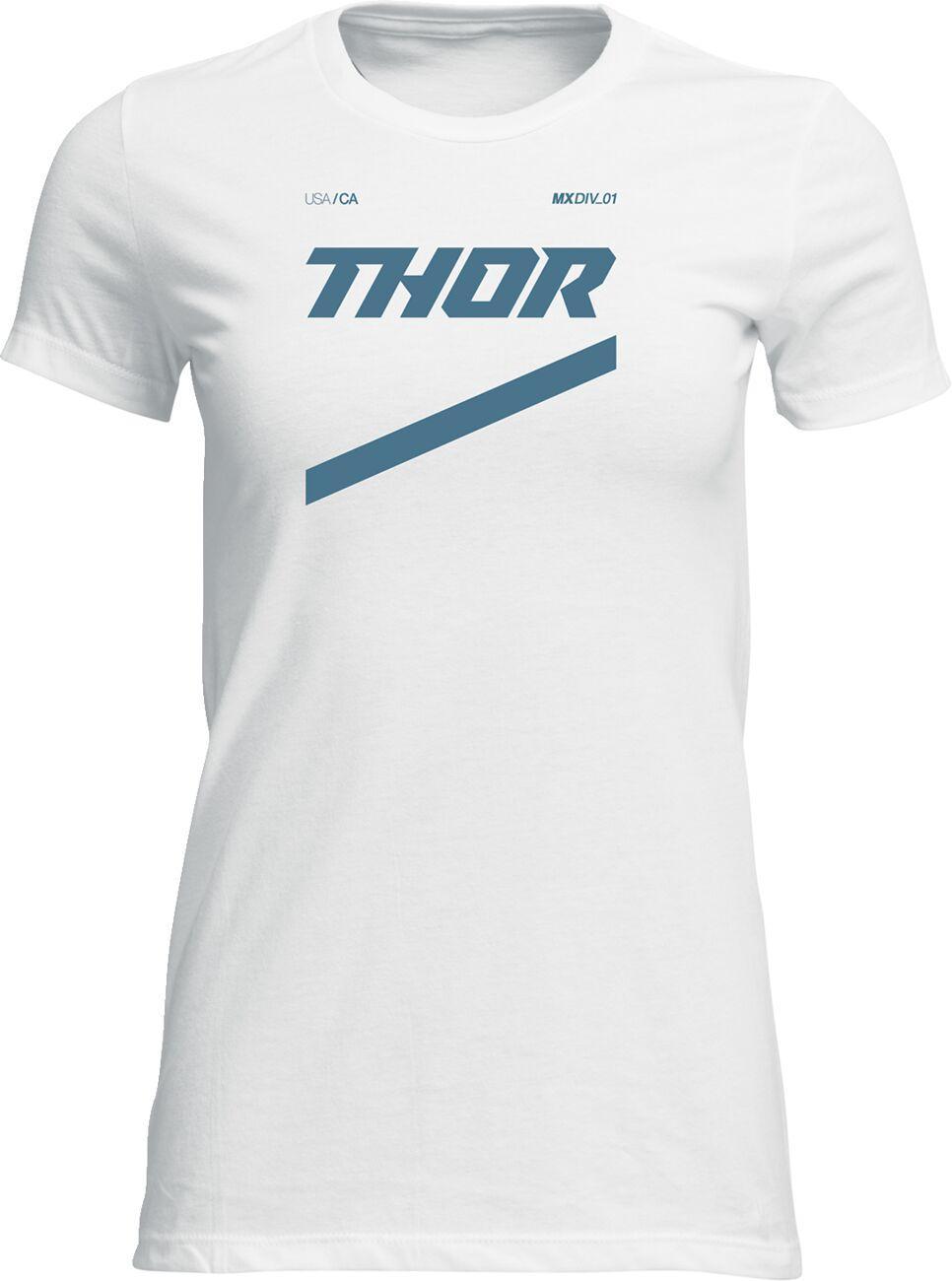 Thor Womens Adult Womens Brave T-Shirt - Blue White