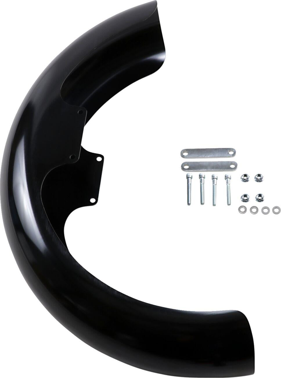 Klock Werks Hugger Front Fender For Harley Davidson FLDE 1750 2018-2020 482.60 mm (19.00") 31.8 cm (12-1/2") - Black
