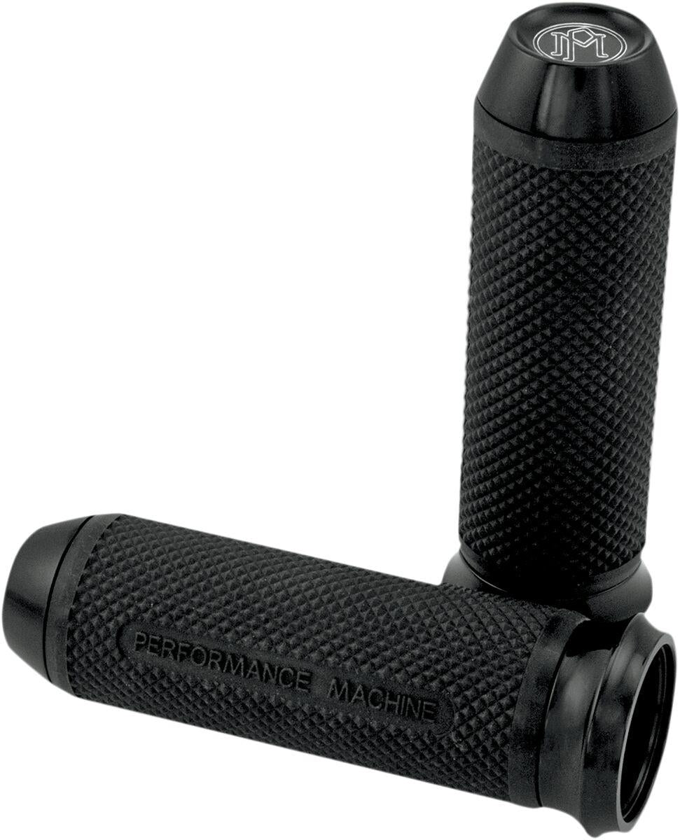 Performance Machine Elite Custom Grips For Harley Davidson FLD 1690 2012-2013 - Black