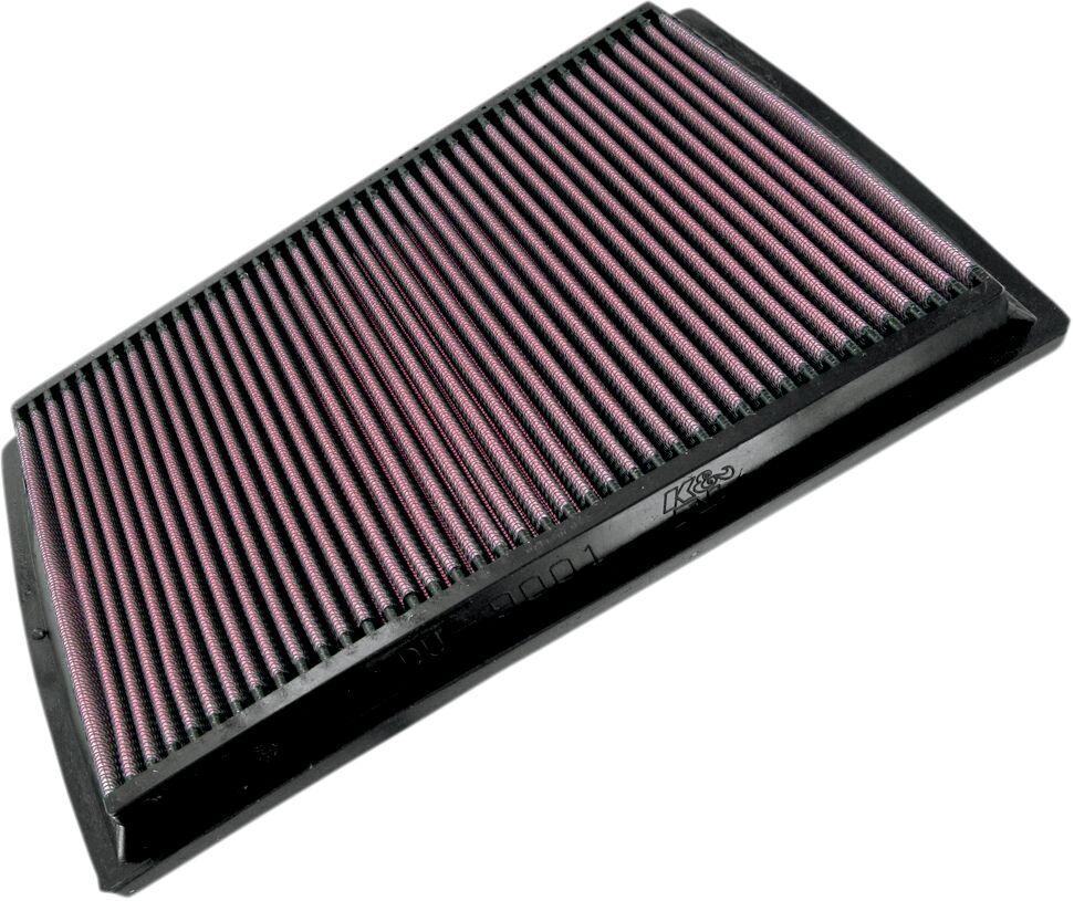 K&N High Flow Air Filter For Ducati Monster 1000 I.E. 2003-2005 - Black Red