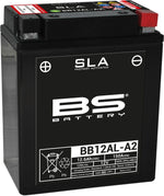 BS Battery SLA AGM Battery For Aprilia Atlantic 125 2003-2009 - Black
