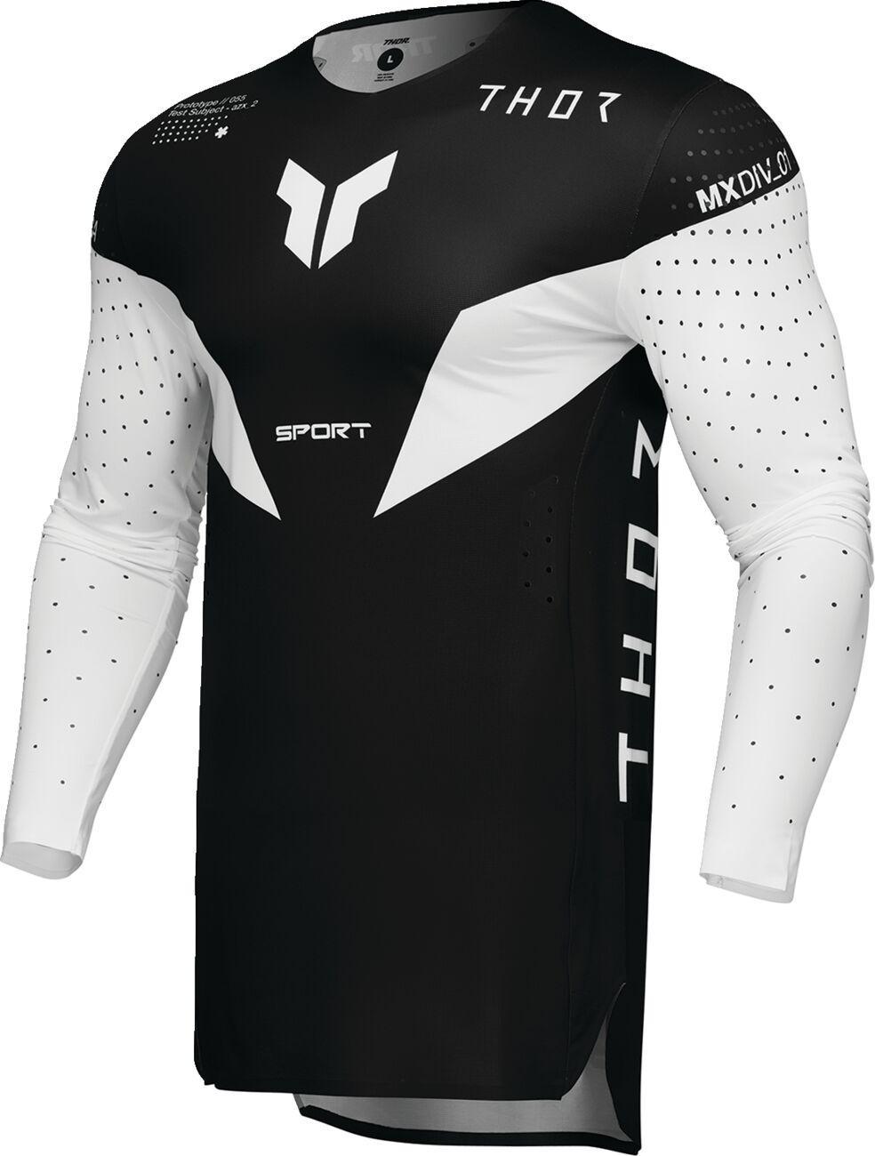 Thor Sportmode Strike Jersey - Black White