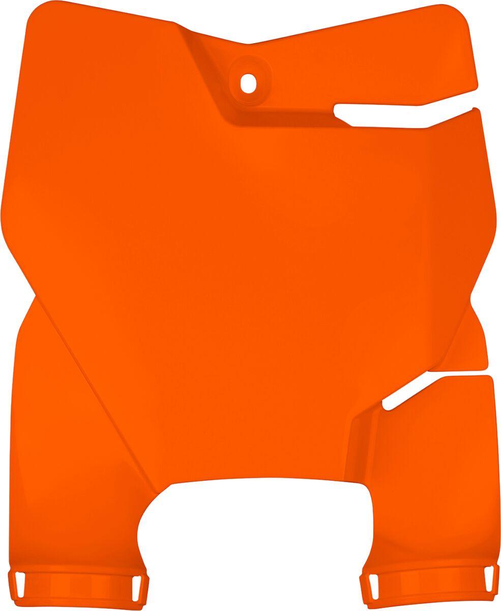 UFO Stadium Front Number Board With Fork Guards For KTM SX65 2016-2026 - Orange