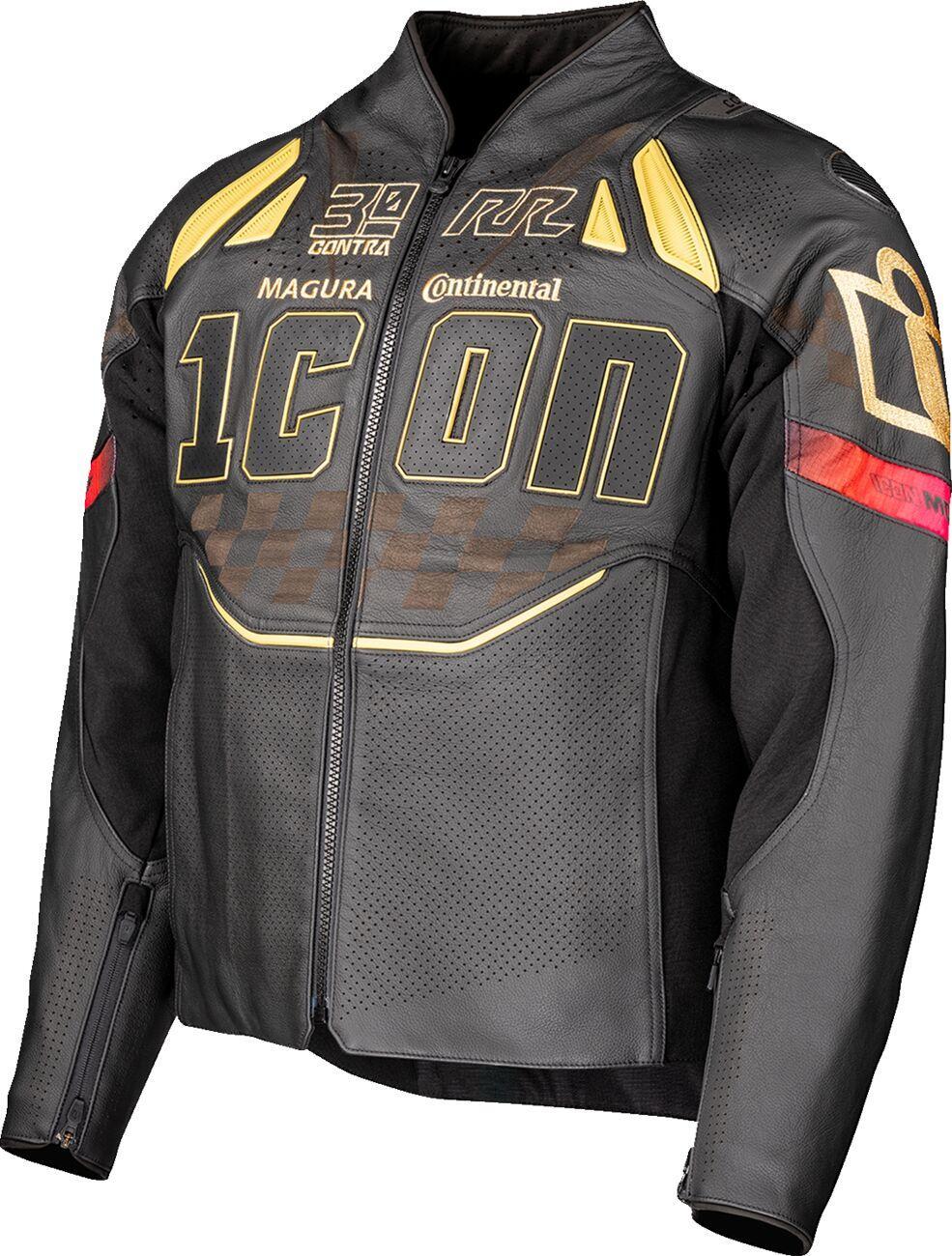 Icon Contra3 Rizz Rizz Jacket - Black/Brown/Red/Yellow – Ghostbikes