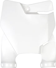 UFO Stadium Front Number Board With Fork Guards For KTM  SX65 2016-2025 - White