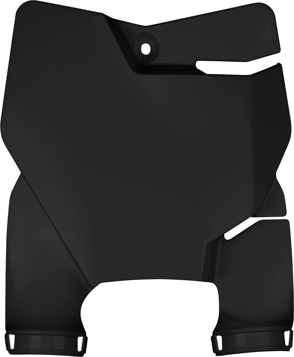 UFO Stadium Front Number Board With Fork Guards For KTM SX65 2016-2026 - Black