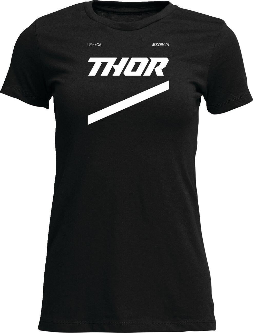 Thor Womens Adult Womens Brave T-Shirt - Black White