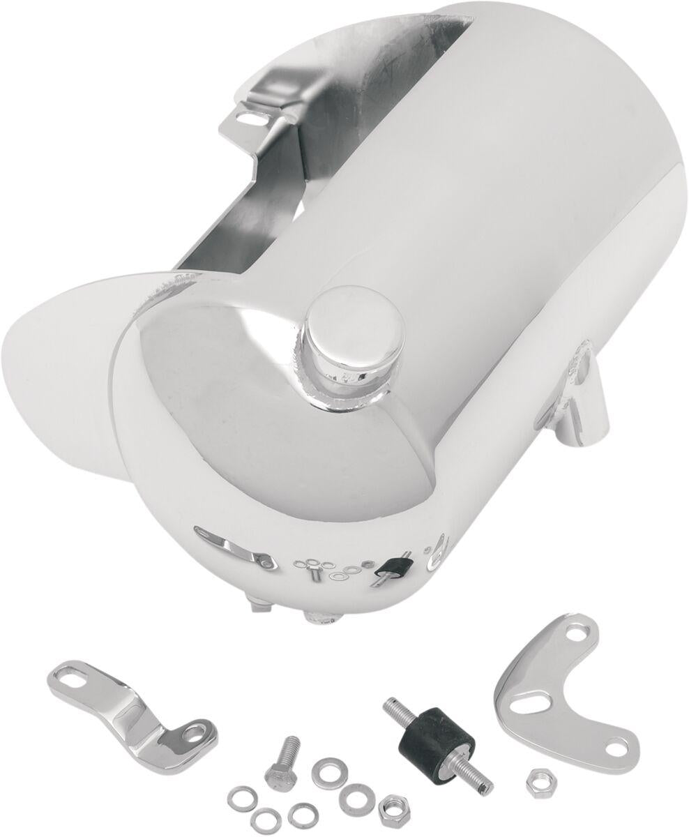 Drag Specialties Custom Oil Tank For Harley Davidson FLST 1340 1987-1990 - Chrome