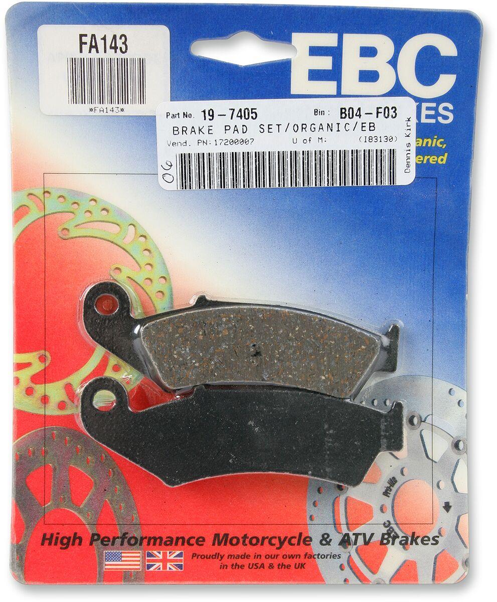 EBC Organic Base "FA" Brake Pads For Honda NR 750 1992 Rear