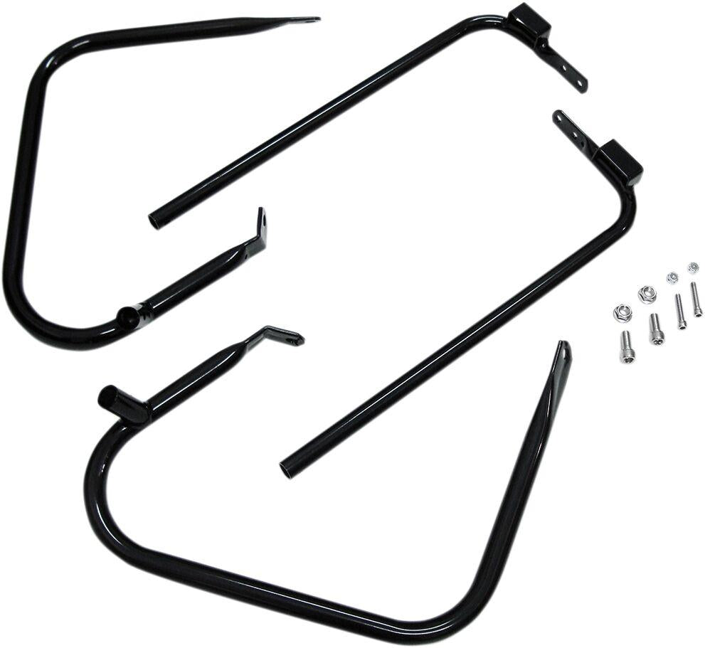 Drag Specialties Saddlebags Guards Support Kit For Harley Davidson FLHR 1340 1997-1998 - Black