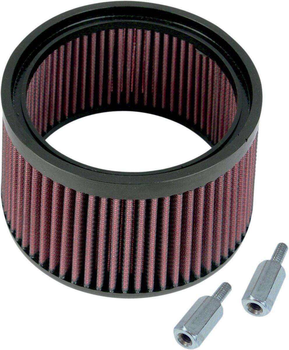 S&S Cycle Stealth Hi-Flo Air Filter Kit For Harley Davidson FLD 1690 2012-2013 - Red