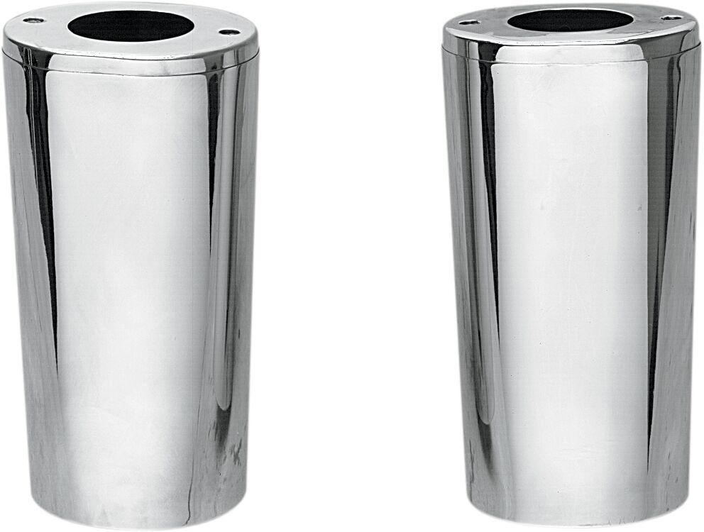 Drag Specialties Fork Slider Covers For Harley Davidson FLST 1340 1987-1990 - Chrome