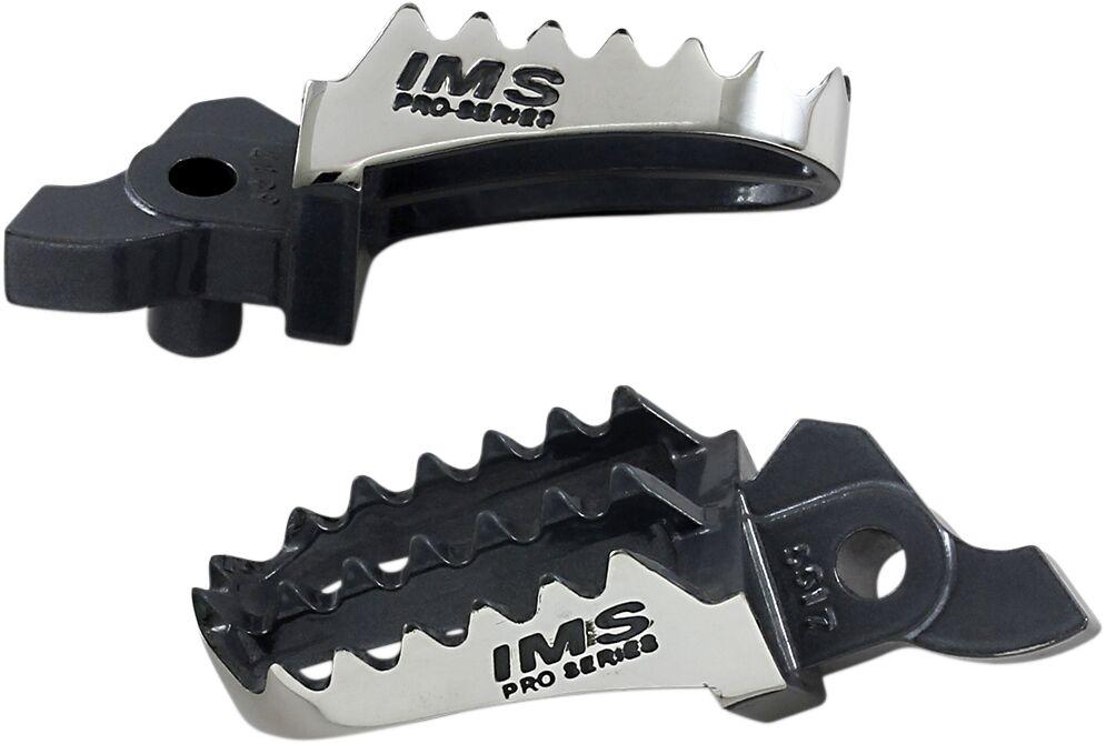 IMS Pro-Series Footpegs For Suzuki RMZ450 2005-2007 - Black Silver