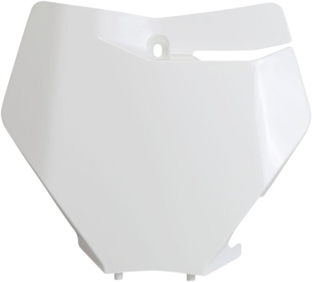 UFO Front Number Board For KTM  SX125 2019-2022 - White