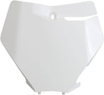 UFO Front Number Board For KTM  SX125 2019-2022 - White