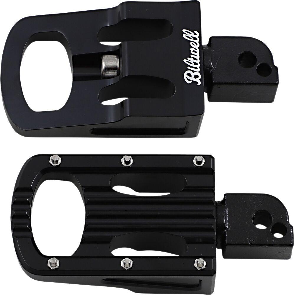 Biltwell Punisher Footpegs For Harley Davidson FLDE 1750 2018-2020 - Black