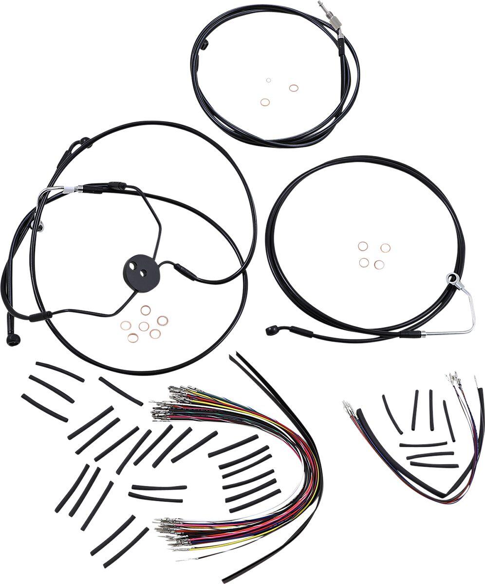 Magnum Shielding XR Handlebar Cable Install Kit For Harley Davidson FLTRSE3 1800 2009 38 - 43cm (15" - 17") - Black