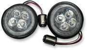 Ciro Fang Signal Light Inserts For Harley Davidson FLD 1690 2012-2013 Rear