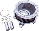 Trask Assault Charge High-Flow Air Cleaner For Harley Davidson FLD 1690 2012-2013 - Chrome