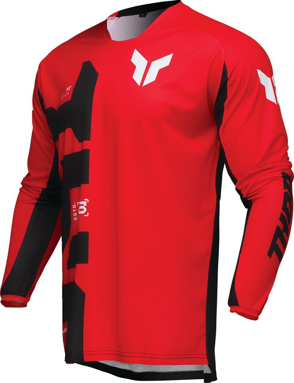 Thor Launchmode Forge Jersey - Black Red White
