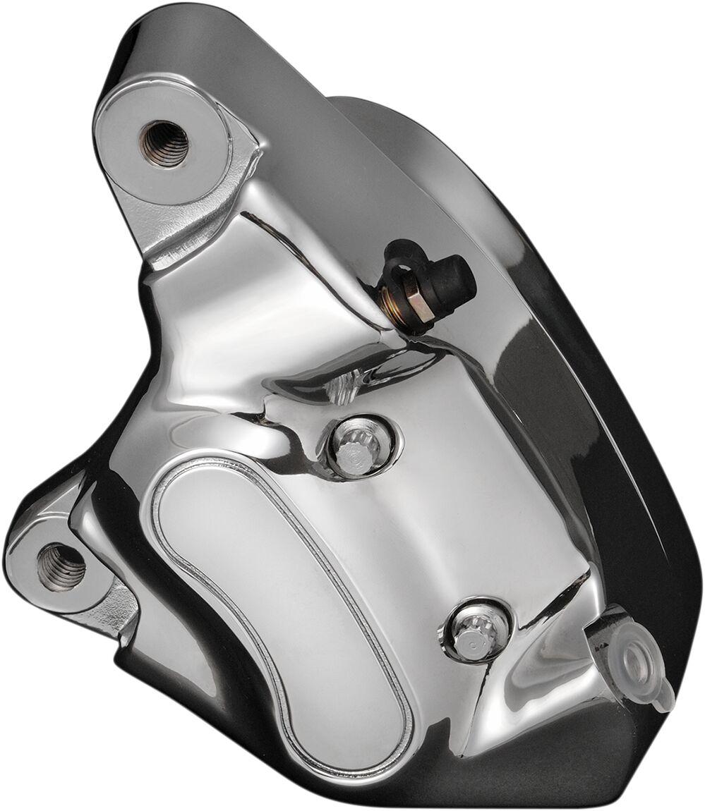 Drag Specialties 4 Piston Brake Caliper For Harley Davidson FLST 1340 1987-1990 Front Left - Chrome