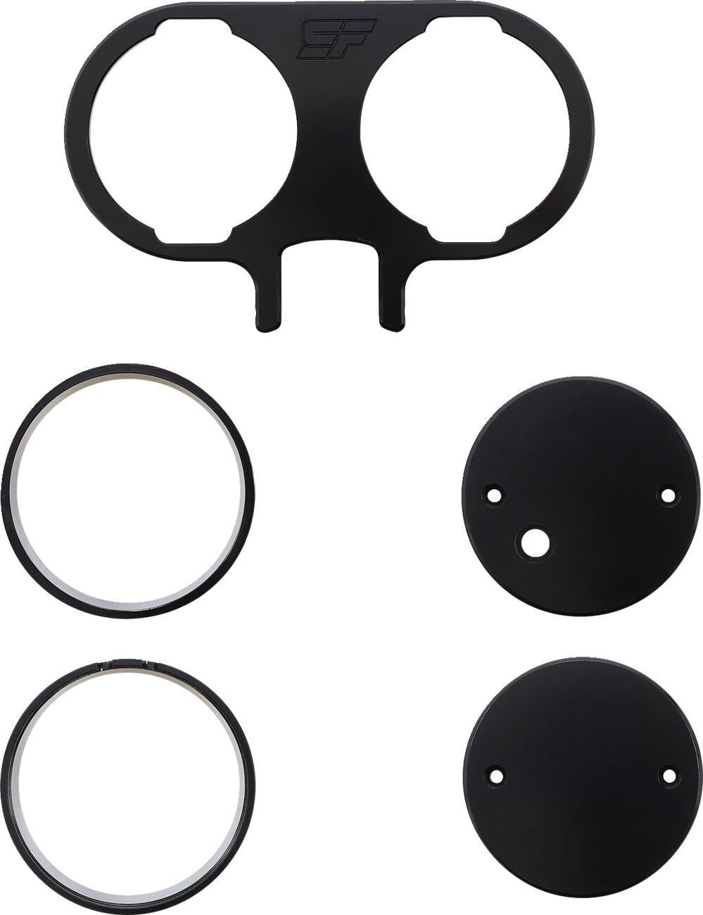 Slyfox Gauge For Harley Davidson FLD 1690 2012-2013 - Black