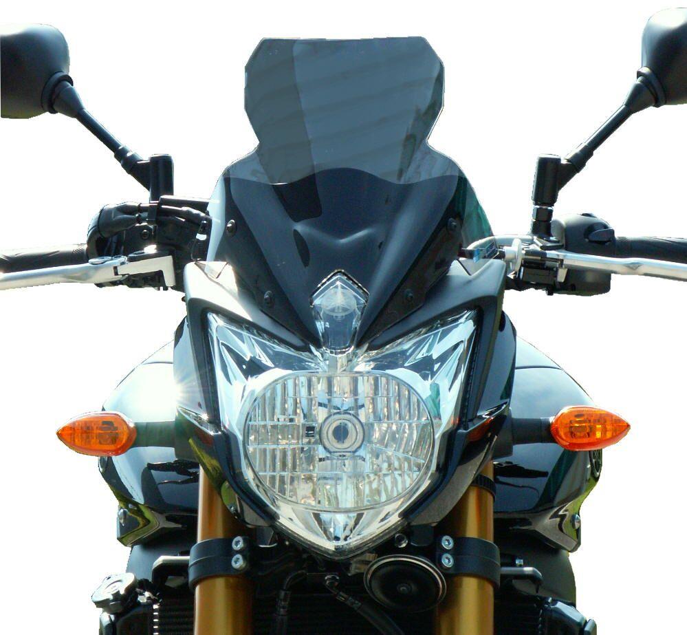Bullster Windshield Windscreen For Yamaha FZ8 N 2010-2016 33 cm (13") - Black Smoke