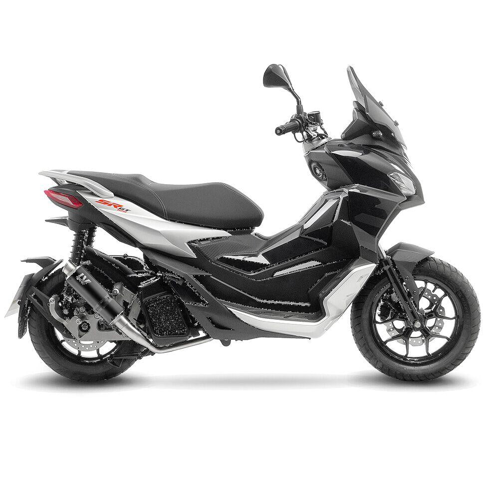 LeoVince GP Corsa Black Edition Full Exhaust System For Aprilia SR GT 125 2022-2024