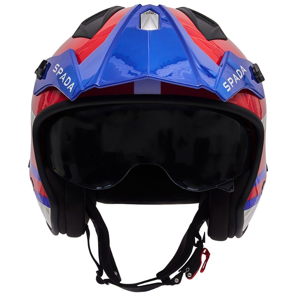 Spada Rock 06 Pilot Blue White Red Trials Helmet