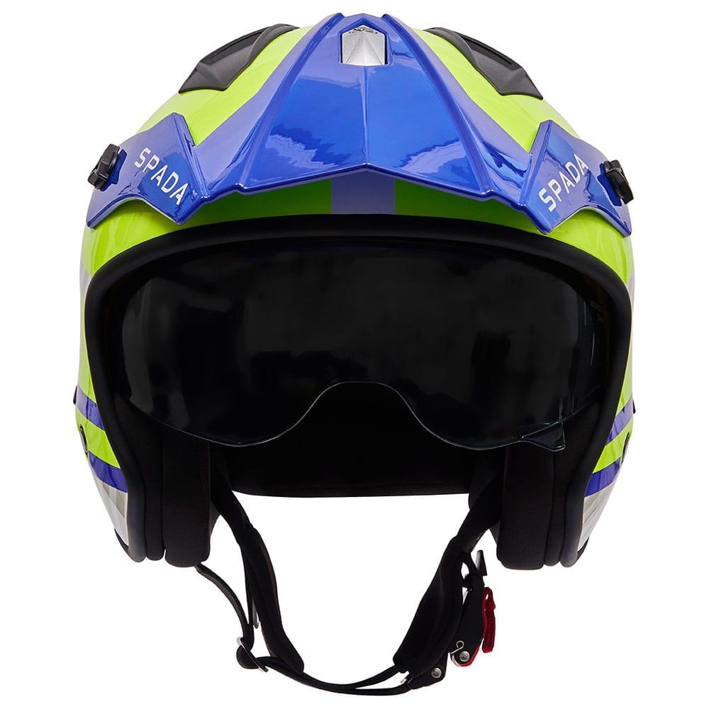 Spada Rock 06 Pilot Blue White Fluo Trials Helmet