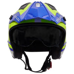 Spada Rock 06 Pilot Blue White Fluo Trials Helmet