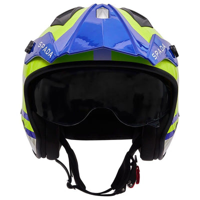 Spada Rock 06 Pilot Blue White Fluo Trials Helmet