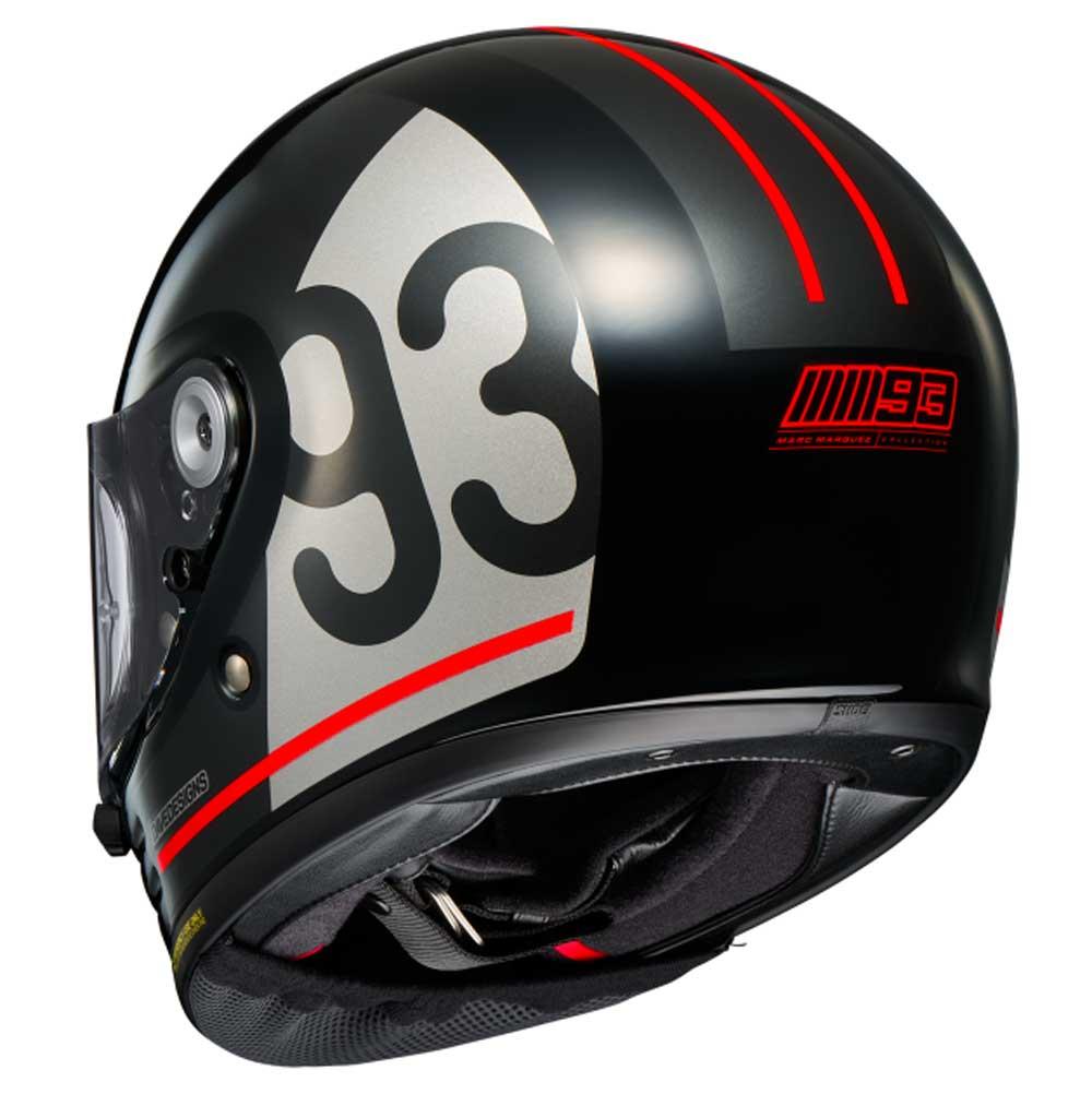 Shoei Glamster 06mm93 TC-5 Full Face Motorcycle Helmet - Black/Grey/Red