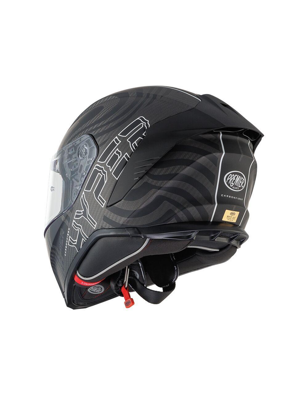 Premier Hyper Carbon PS Helmet - Black/White