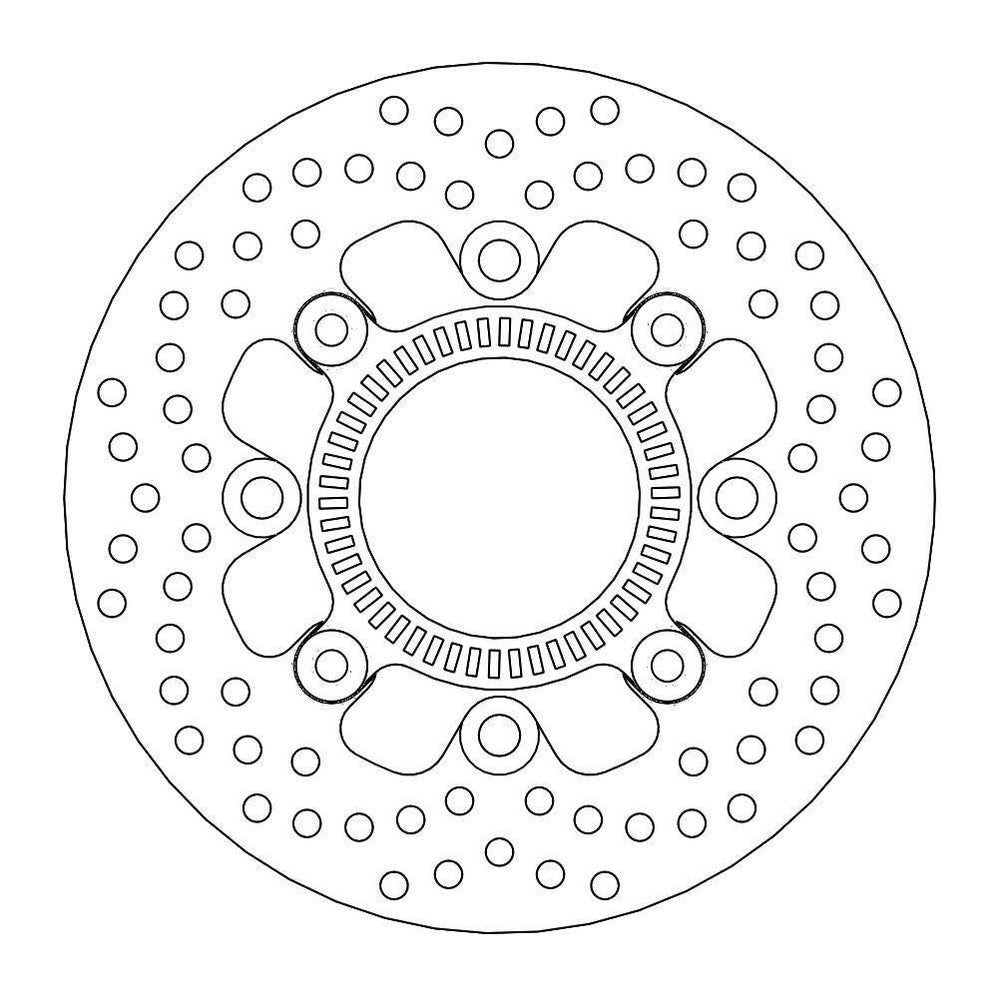 Moto Master Halo Series Rear Brake Disc For Kawasaki ER-6F 650 2008-2016