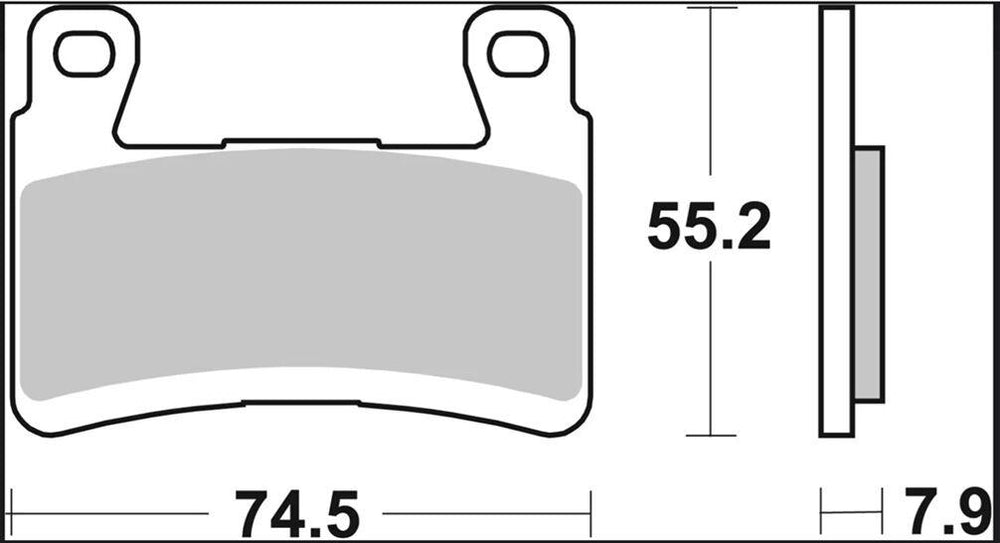 Brembo RC Carbon Ceramic Racing Upgrade Line Brake Pads For Kawasaki ZX-6 R 636 2013-2026 Front