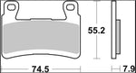 Brembo RC Carbon Ceramic Racing Upgrade Line Brake Pads For Kawasaki ZX-6 R 636 2013-2026 Front