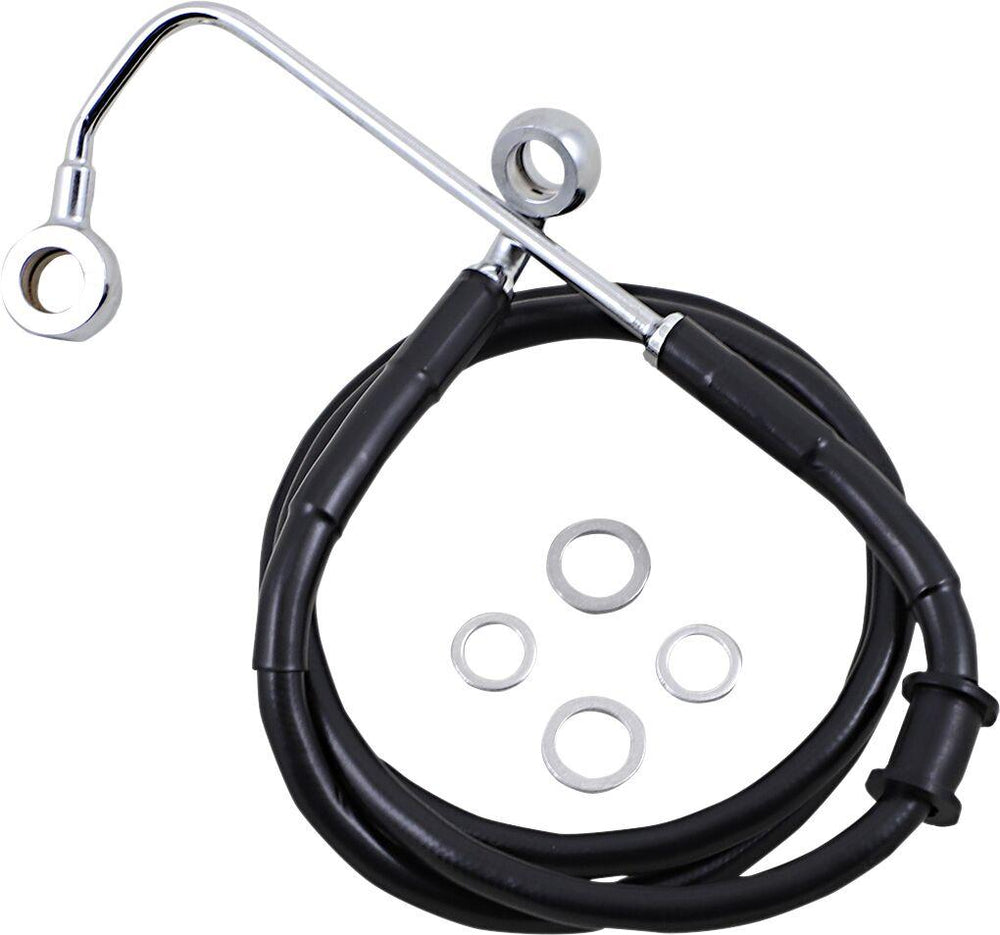 Drag Specialties Extended Length Stainless Steel Brake Hose For Harley Davidson FLSS 1800 2016-2017 Front Upper