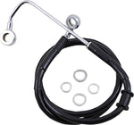 Drag Specialties Extended Length Stainless Steel Brake Hose For Harley Davidson FLSS 1800 2016-2017 Front Upper