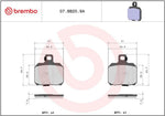 Brembo Prime Sintered Genuine Brake Pads For Derbi GP1 125 2006 Front