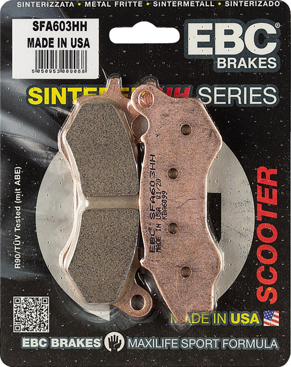 EBC Scooter SFA Double-H Sintered Brake Pads For Lex-Moto Adrenaline 125 EFI 2015-2019 Front