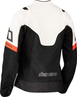 Icon Womens Contra3 Jacket - Black/Orange/White